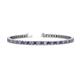 1 - Leslie 2.90 mm Iolite and Diamond Eternity Tennis Bracelet 