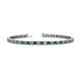 1 - Leslie 2.90 mm London Blue Topaz and Diamond Eternity Tennis Bracelet 