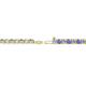 2 - Leslie 2.70 mm Tanzanite and Diamond Eternity Tennis Bracelet 