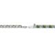 2 - Leslie 2.70 mm Green Garnet and Diamond Eternity Tennis Bracelet 