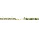 2 - Leslie 2.70 mm Green Garnet and Diamond Eternity Tennis Bracelet 