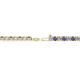 2 - Leslie 2.70 mm Iolite and Diamond Eternity Tennis Bracelet 