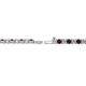 2 - Leslie 2.70 mm Red Garnet and Diamond Eternity Tennis Bracelet 