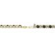 2 - Leslie 2.70 mm Black and White Diamond Eternity Tennis Bracelet 