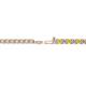 2 - Leslie 2.70 mm Yellow Sapphire and Diamond Eternity Tennis Bracelet 