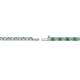 3 - Leslie 2.00 mm Emerald and Diamond Eternity Tennis Bracelet 