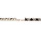 2 - Leslie 2.90 mm Black Diamond and Lab Grown Diamond Eternity Tennis Bracelet 