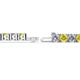 2 - Leslie 4.00 mm Yellow Sapphire and Diamond Eternity Tennis Bracelet 
