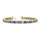 1 - Leslie 4.00 mm Tanzanite and Diamond Eternity Tennis Bracelet 
