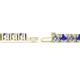 2 - Leslie 4.00 mm Tanzanite and Diamond Eternity Tennis Bracelet 