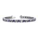 1 - Leslie 4.00 mm Iolite and Diamond Eternity Tennis Bracelet 