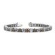 1 - Leslie 4.00 mm Smoky Quartz and Diamond Eternity Tennis Bracelet 