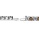 2 - Leslie 4.00 mm Smoky Quartz and Diamond Eternity Tennis Bracelet 