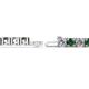 2 - Leslie 4.00 mm Diamond and Lab Created Alexandrite Eternity Tennis Bracelet 