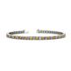 1 - Leslie 3.40 mm Citrine and Diamond Eternity Tennis Bracelet 