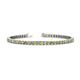 1 - Leslie 3.40 mm Yellow Sapphire and Diamond Eternity Tennis Bracelet 