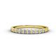 1 - Neria 2.50 mm Forever Brilliant Moissanite 9 Stone Wedding Band 