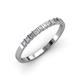 3 - Neria 2.50 mm Lab Grown Diamond 9 Stone Wedding Band 