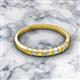 2 - Neria 2.50 mm Yellow Sapphire and Diamond 9 Stone Wedding Band 
