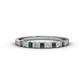 1 - Neria 2.50 mm Diamond and Lab Created Alexandrite 9 Stone Wedding Band 