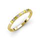 3 - Neria 2.50 mm Yellow Sapphire and Diamond 9 Stone Wedding Band 