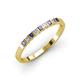 3 - Neria 2.50 mm Iolite and Diamond 9 Stone Wedding Band 