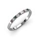 3 - Neria 2.50 mm Diamond and Lab Created Alexandrite 9 Stone Wedding Band 