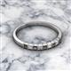 2 - Neria 2.50 mm Lab Created Alexandrite and Lab Grown Diamond 9 Stone Wedding Band 
