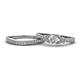 1 - Freya 5.80 mm Diamond Butterfly Bridal Set Ring 