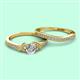 2 - Freya 5.80 mm Diamond Butterfly Bridal Set Ring 