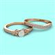 2 - Freya 5.00 mm Opal and Diamond Butterfly Bridal Set Ring 