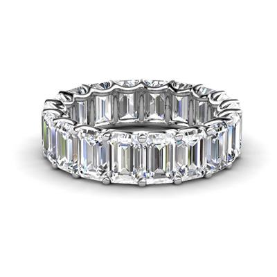 Victoria x Emerald Cut Lab Grown Diamond Eternity Band
