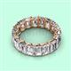 5 - Victoria 6x4 mm Emerald Cut Lab Grown Diamond Eternity Band 