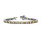 1 - Izarra 3.90 mm Citrine and Diamond Eternity Tennis Bracelet 