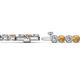 2 - Izarra 3.90 mm Citrine and Diamond Eternity Tennis Bracelet 