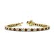 1 - Izarra 3.90 mm Red Garnet and Diamond Eternity Tennis Bracelet 