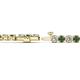 2 - Izarra 3.90 mm Diamond and Lab Created Alexandrite Eternity Tennis Bracelet 