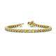 1 - Izarra 3.90 mm Yellow and White Lab Grown Diamond Eternity Tennis Bracelet 