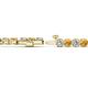 2 - Izarra 3.90 mm Citrine and Lab Grown Diamond Eternity Tennis Bracelet 