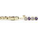 2 - Izarra 3.90 mm Iolite and Lab Grown Diamond Eternity Tennis Bracelet 