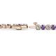 2 - Izarra 3.70 mm Iolite and Diamond Eternity Tennis Bracelet 