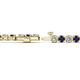2 - Izarra 3.70 mm Blue Sapphire and Lab Grown Diamond Eternity Tennis Bracelet 