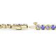 2 - Izarra 3.70 mm Tanzanite and Lab Grown Diamond Eternity Tennis Bracelet 