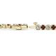 2 - Izarra 3.70 mm Red Garnet and Lab Grown Diamond Eternity Tennis Bracelet 