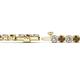 2 - Izarra 3.70 mm Smoky Quartz and Lab Grown Diamond Eternity Tennis Bracelet 