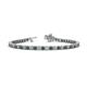 1 - Izarra 3.10 mm Diamond and Lab Created Alexandrite Eternity Tennis Bracelet 