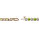 2 - Izarra 3.10 mm Peridot and Diamond Eternity Tennis Bracelet 