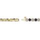 2 - Izarra 3.10 mm Blue Sapphire and Lab Grown Diamond Eternity Tennis Bracelet 