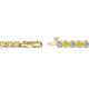 2 - Izarra 3.10 mm Yellow Sapphire and Lab Grown Diamond Eternity Tennis Bracelet 