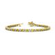 1 - Izarra 3.10 mm Yellow and White Lab Grown Diamond Eternity Tennis Bracelet 